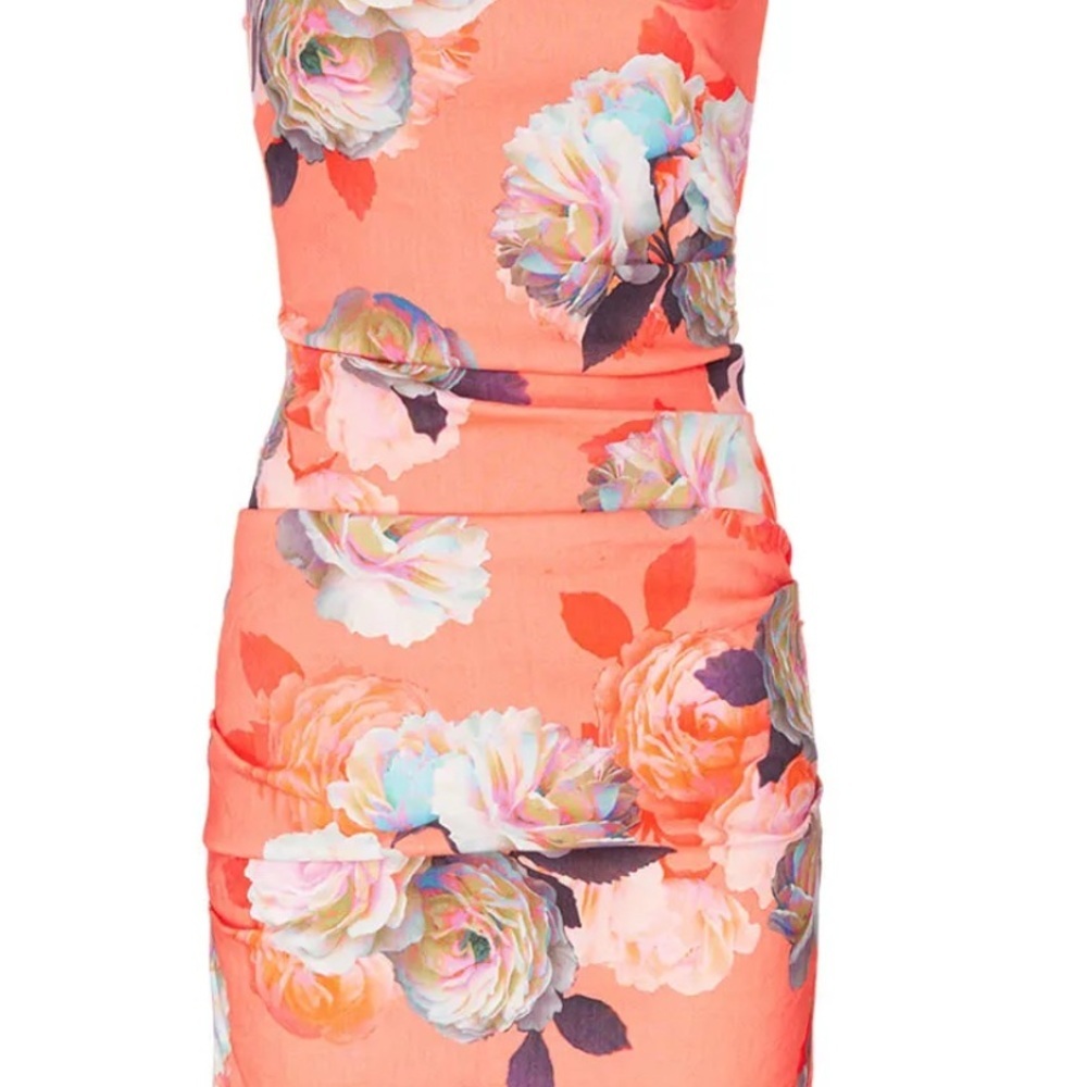 Nicole Miller Confetti Flowers Tuck‎ Dress, size 2 - Picture 4 of 6